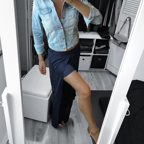 Mauve Chiffon Tulip Pants - Picture 5 of 6